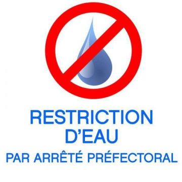 Restriction usage de l'eau