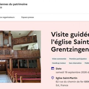 Journée du patrimoine 2026